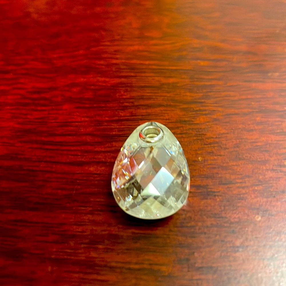 Swarovski Crystal Teardrop Pendant 925 Silver NWOT